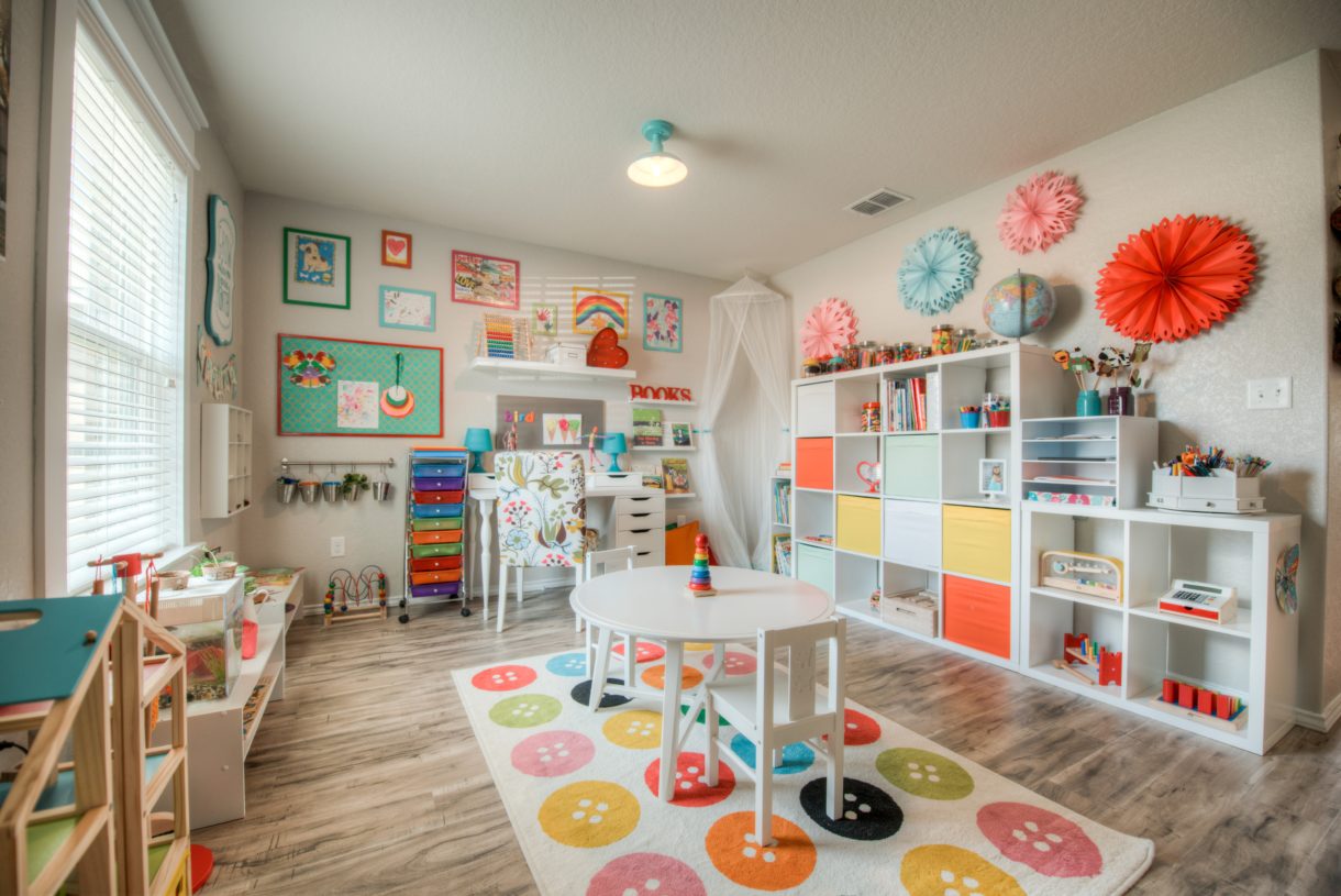 ikea playroom shelves