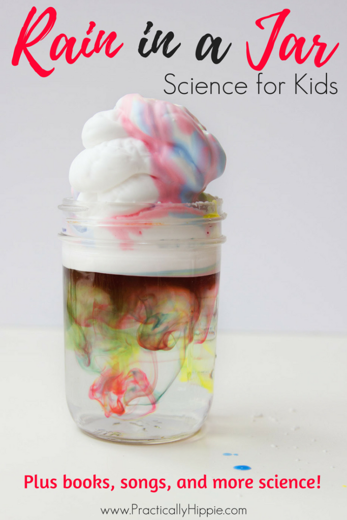 Rain in a Jar science experiment 