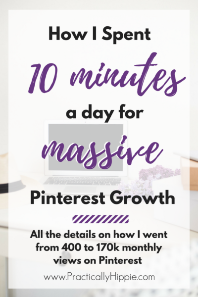 How I Spent 10 Minutes a Day for Massive Pinterest Growth