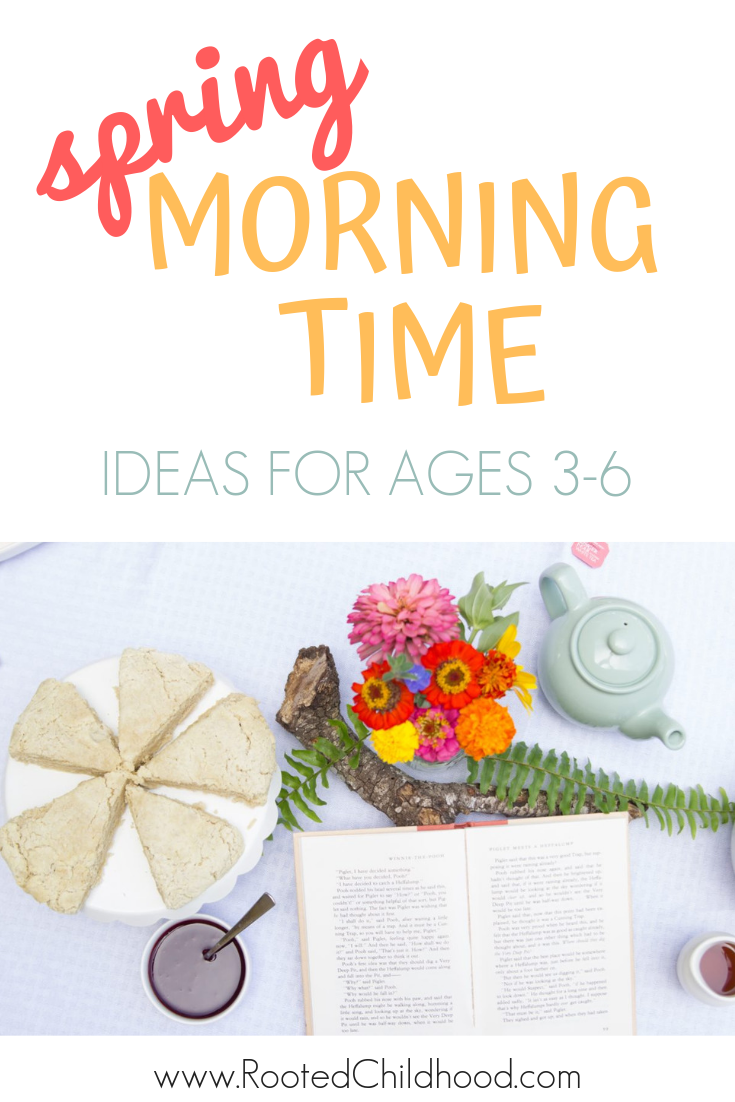 Spring is here! I'm sharing our Charlotte Mason and Waldorf inspired spring morning time plans with folksongs, nursery rhymes, picture books, and more.