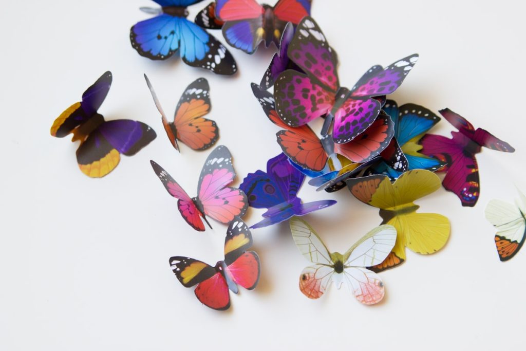 DIY butterfly crowns