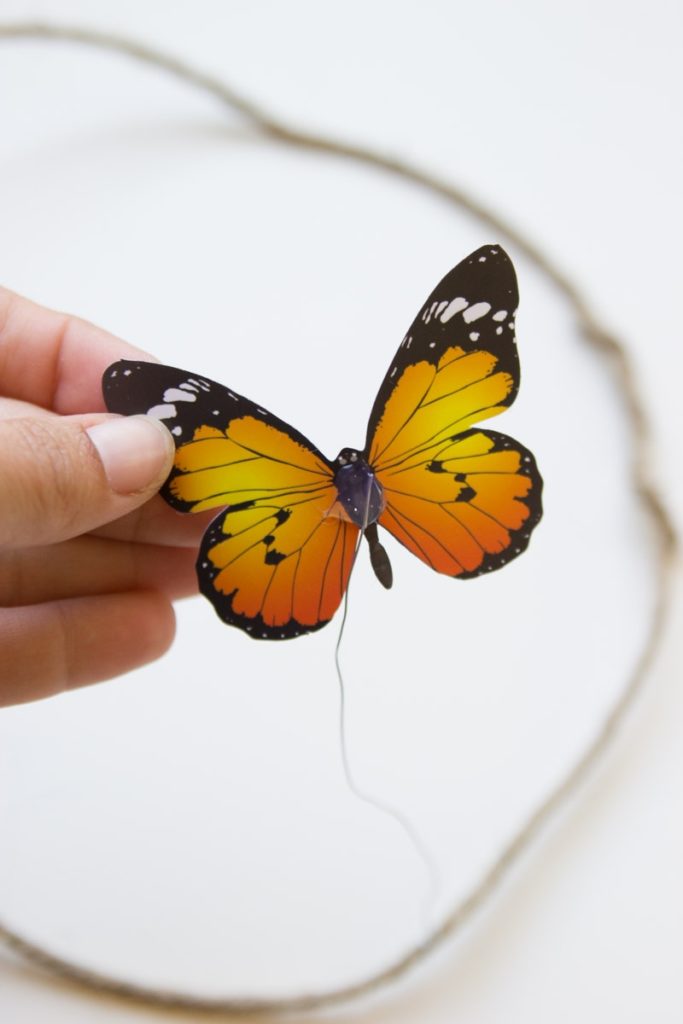 DIY butterfly crowns