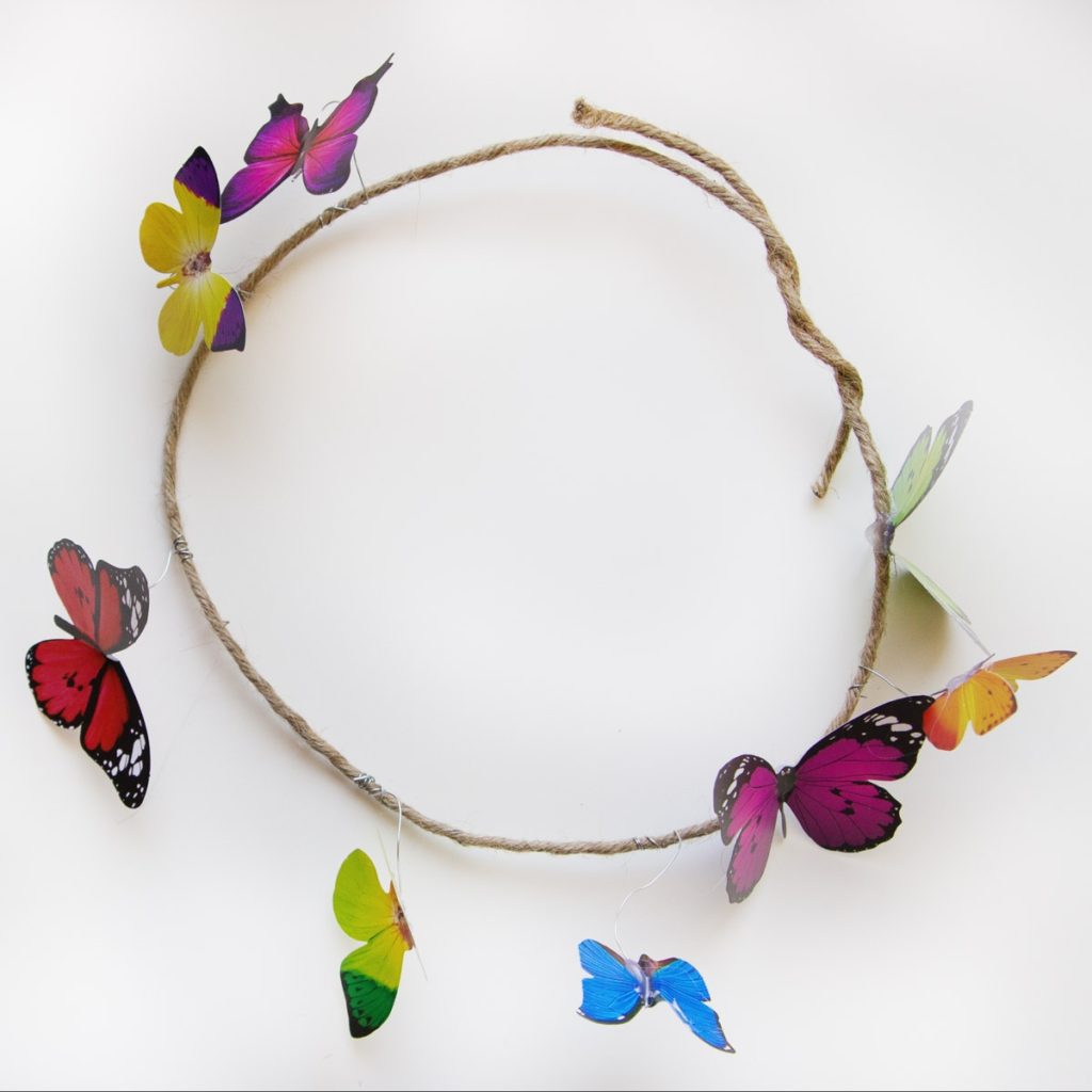 DIY butterfly crown 