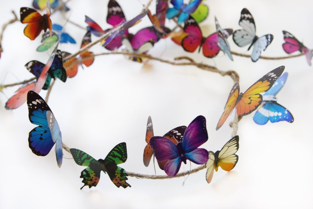 DIY butterfly crown 