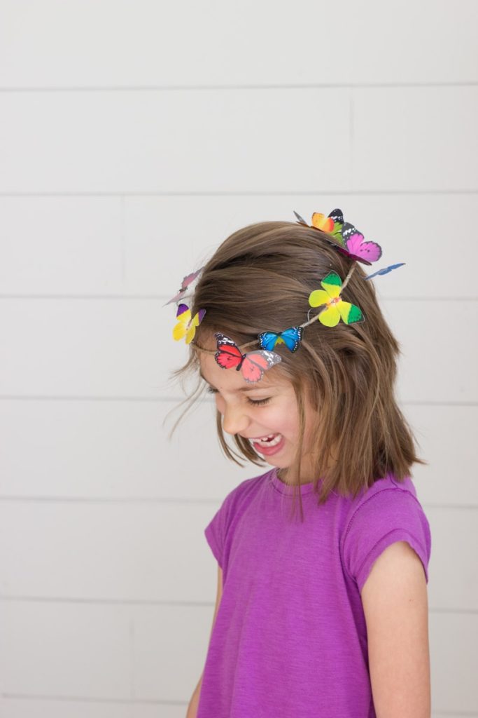 DIY butterfly crown 