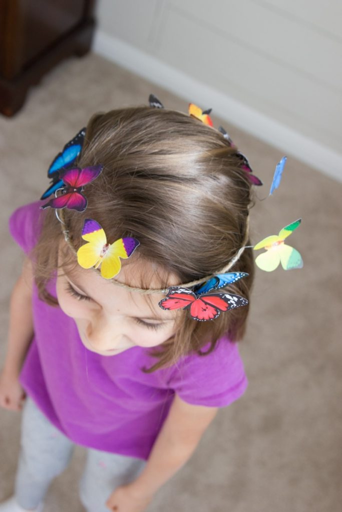 DIY butterfly crown 