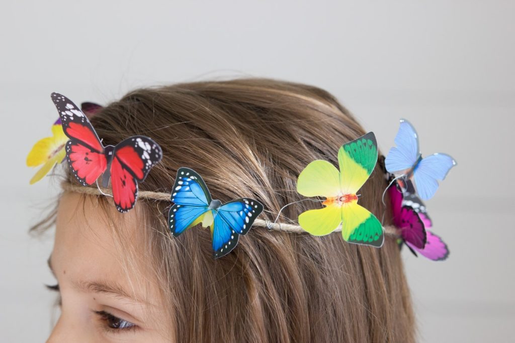 DIY butterfly crown 