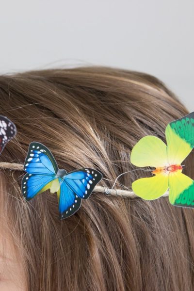 DIY butterfly crown
