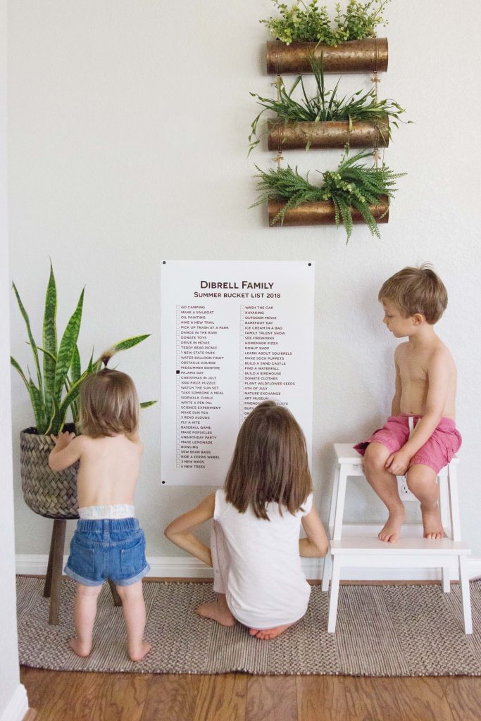 Summer Bucket List for Families Free Printable Poster