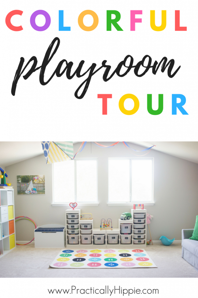 Colorful Kids Playroom Tour | Large Playroom Ideas