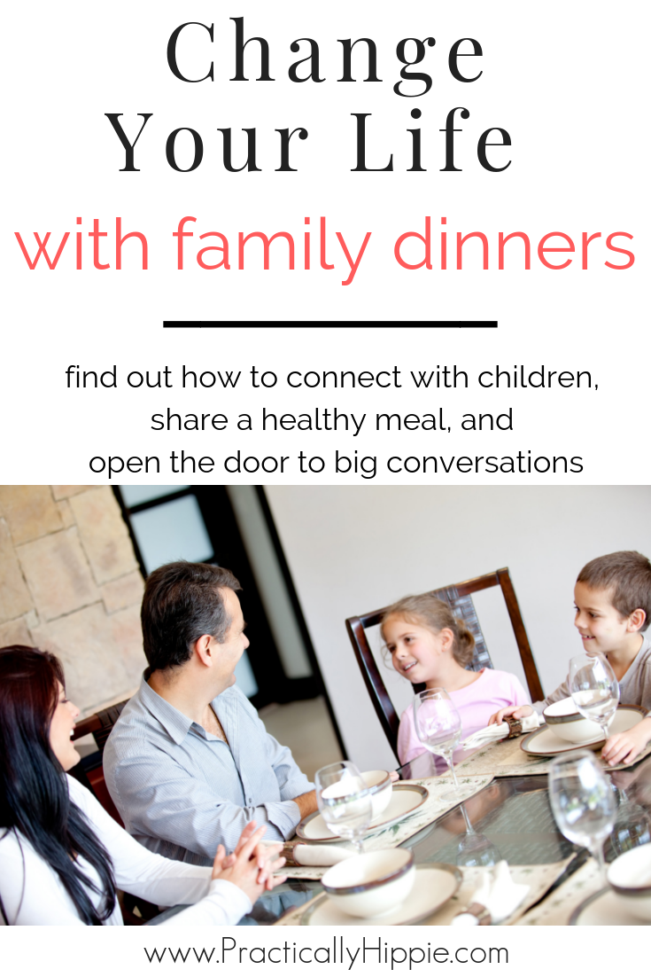 There are endless benefits of family dinners. Connect with children, eat healthier, engage in good conversation, and watch the magic happen.