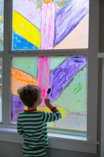 Window Painting for Kids - Rooted Childhood