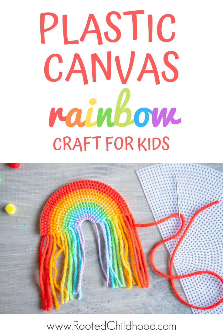 Plastic Canvas Rainbow - Rooted Childhood