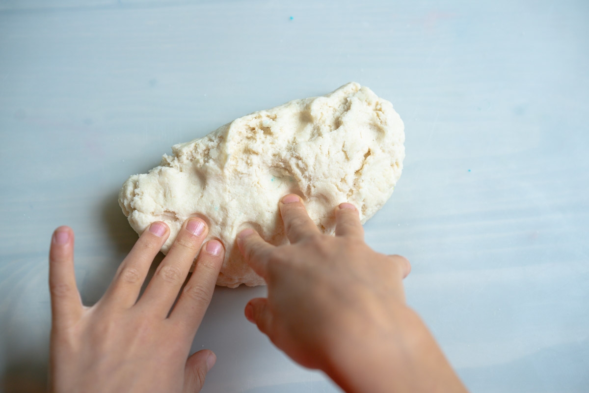 kneading salt dough 