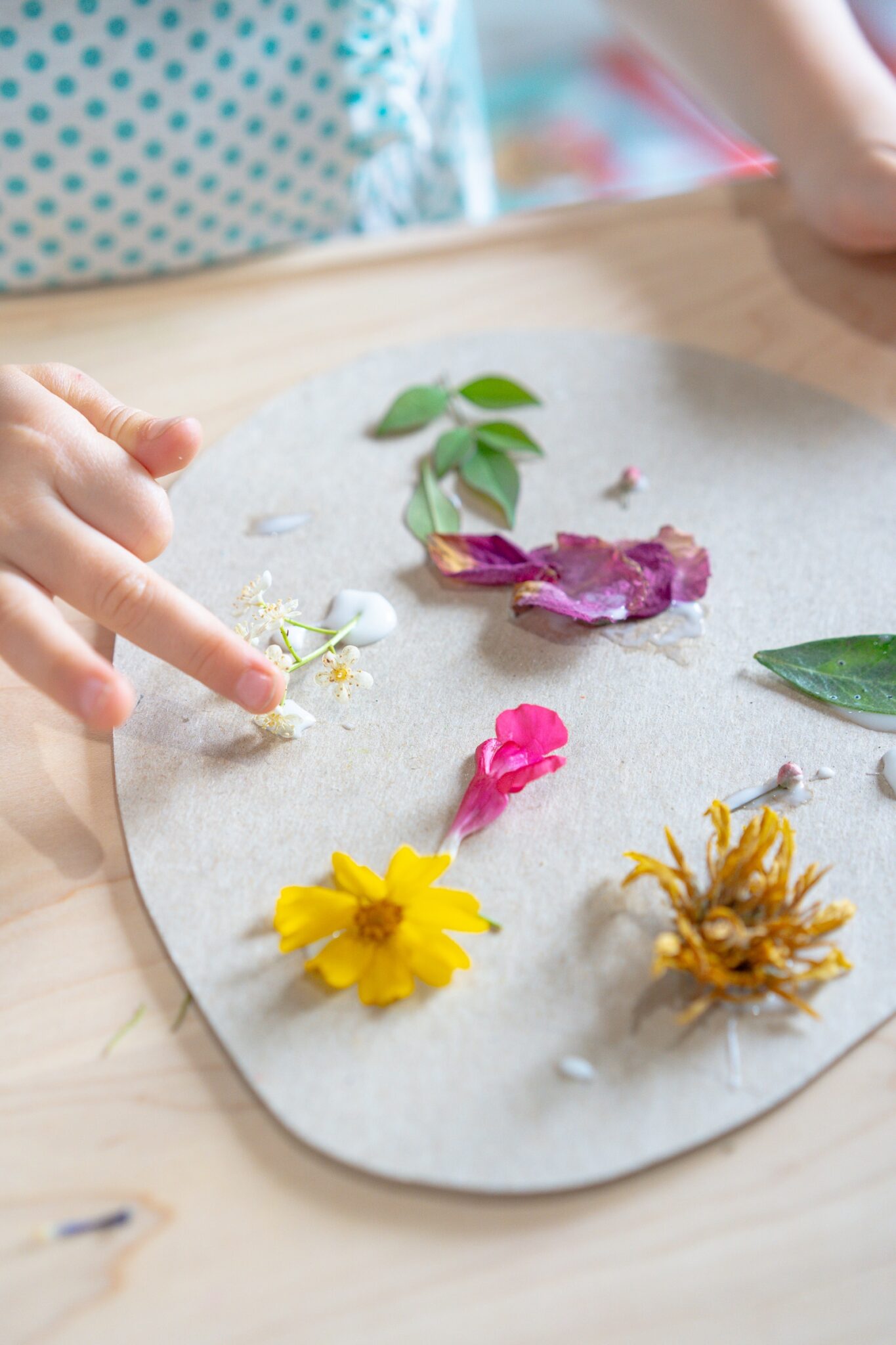 Recycled Cardboard Spring Nature Craft - Rooted Childhood