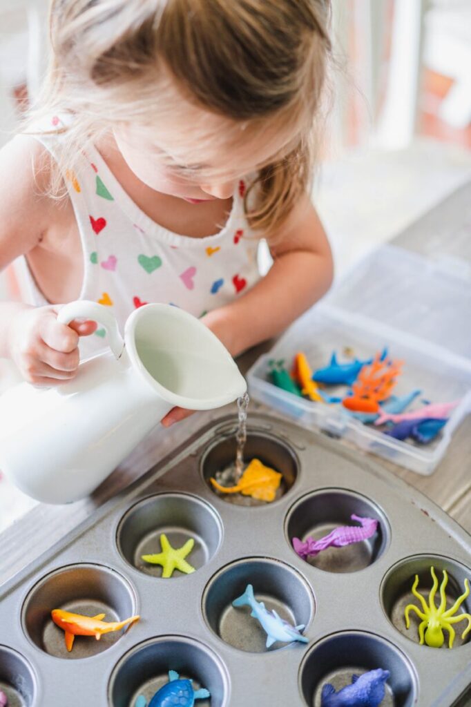 ice cube sensory play