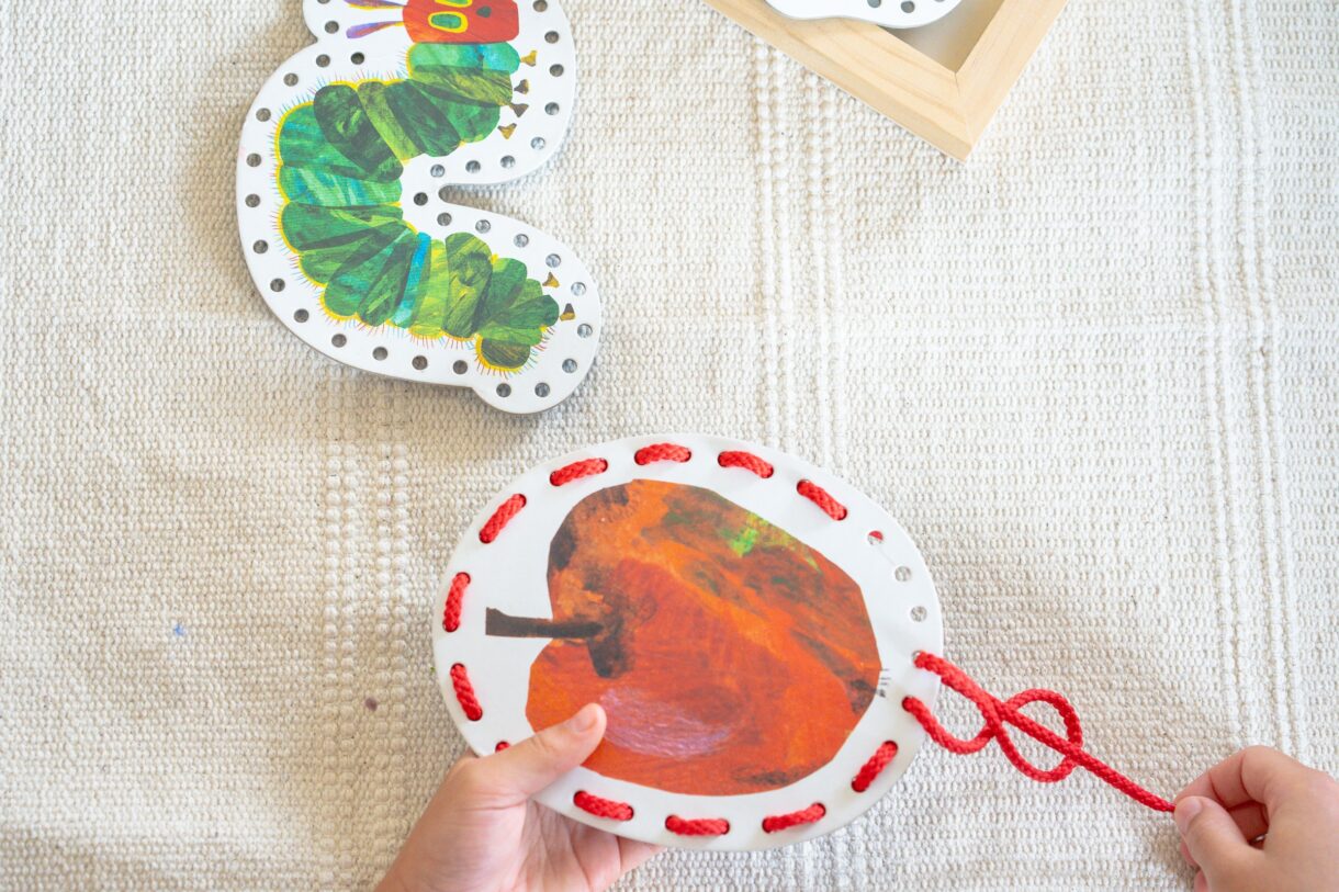 How to Use Lacing Cards {plus a free printable template!} - Rooted Childhood