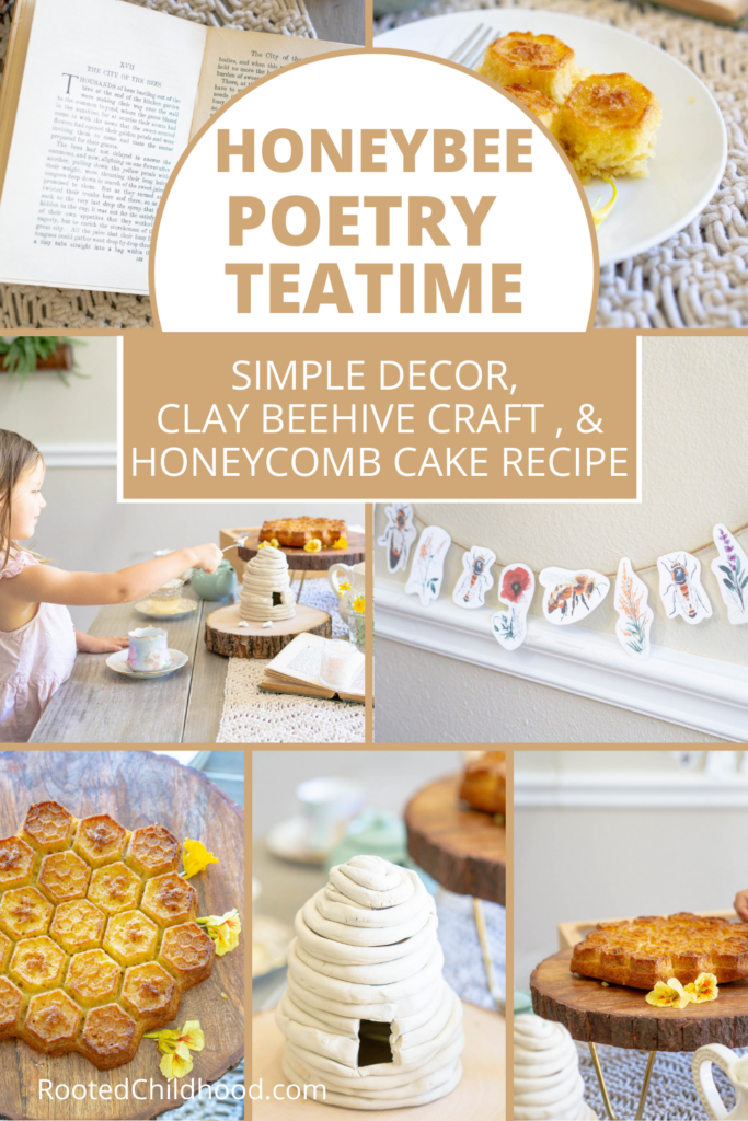 honeybee themed poetry teatime