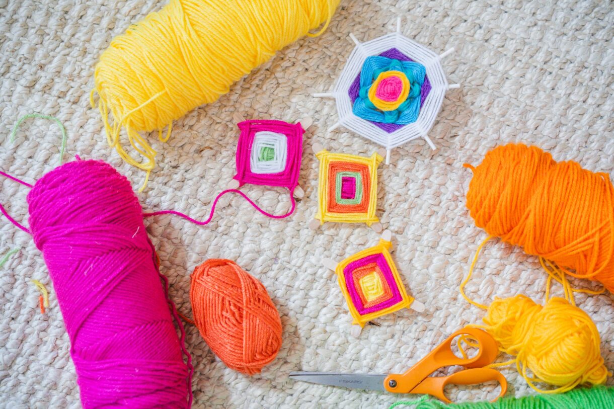 Yarn Tassel Beaded Garland - Rooted Childhood