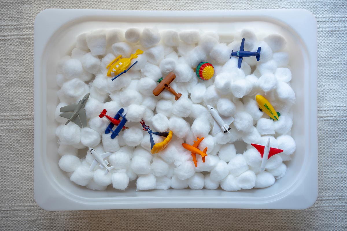 Explore the Skies with an Exciting Airplane Sensory Bin