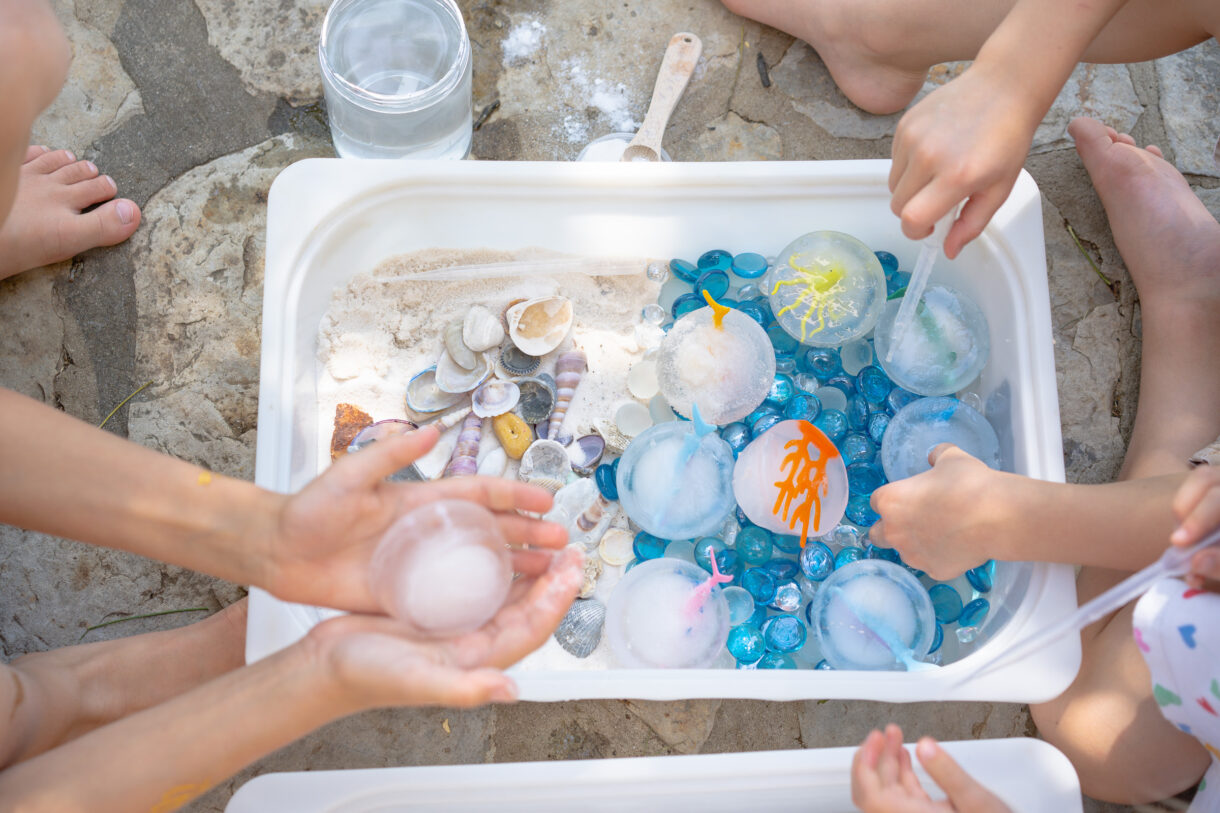 Treasure Ice Cubes Sensory Activity • All Natural & Good • Crafts