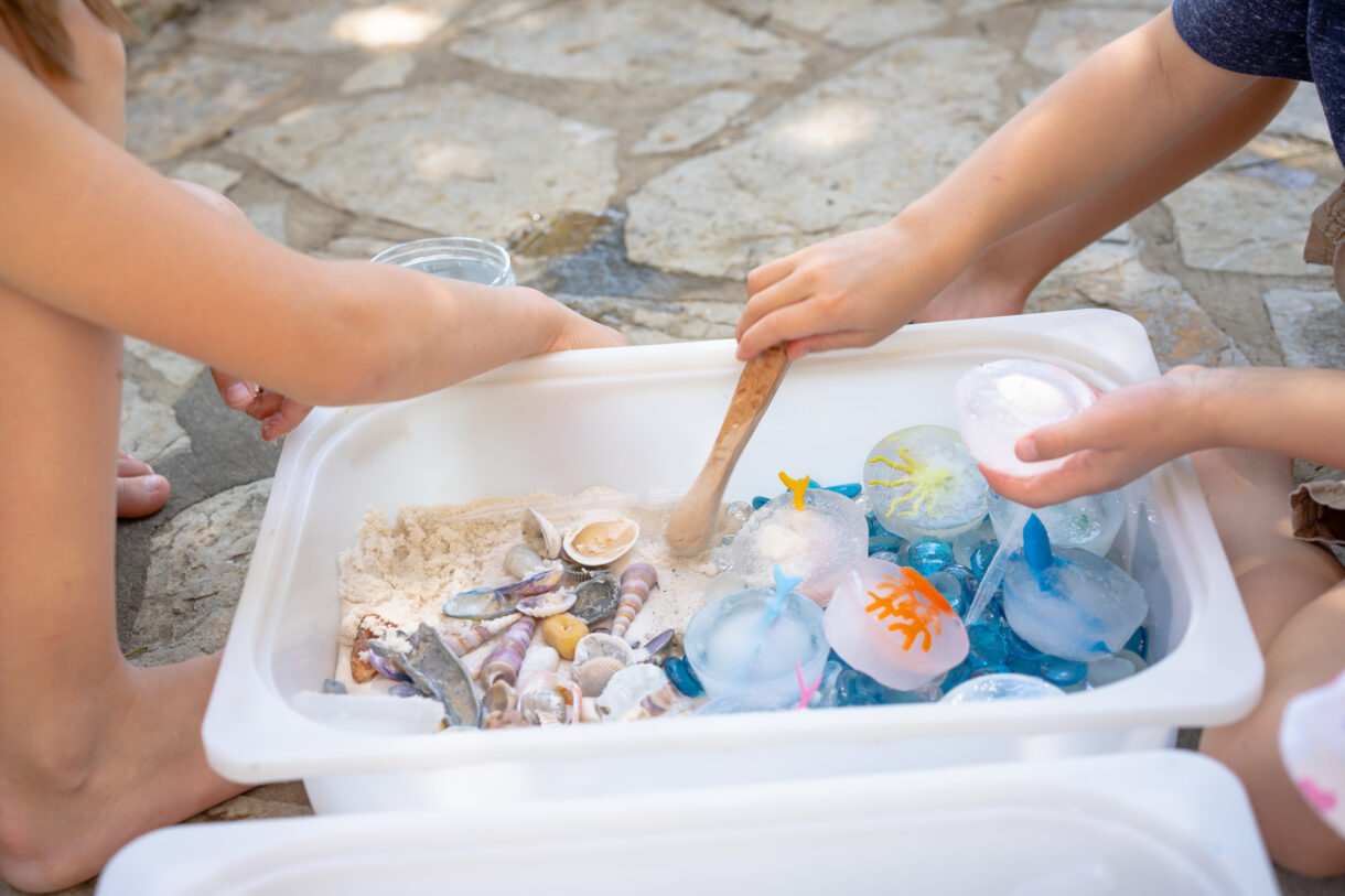 Treasure Ice Cubes Sensory Activity • All Natural & Good • Crafts