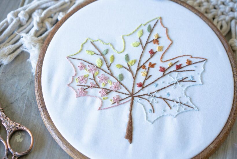 Four Seasons Embroidery Sampler - Rooted Childhood