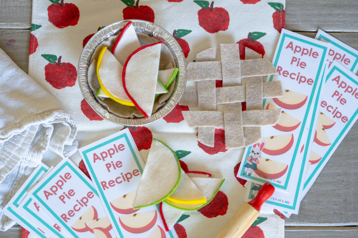 Felt Apple Pie Making Toy Kit